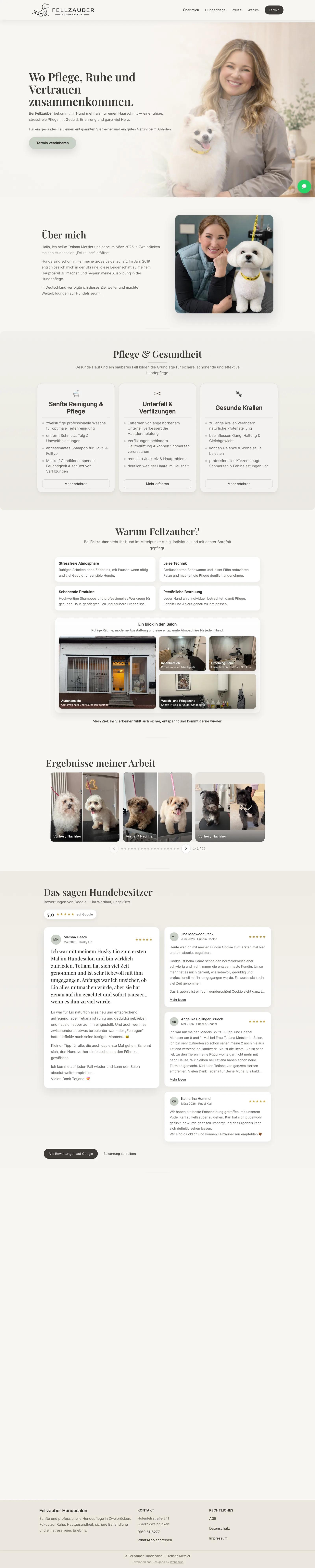 Fellzauber — Grooming salon