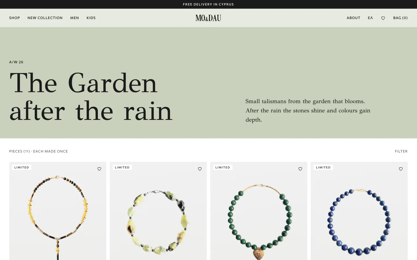 The Garden after the rain collection page